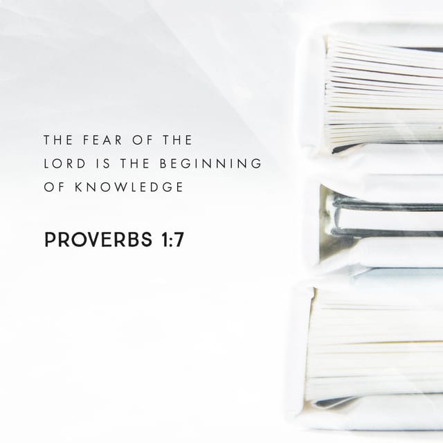 Proverbs 1:7